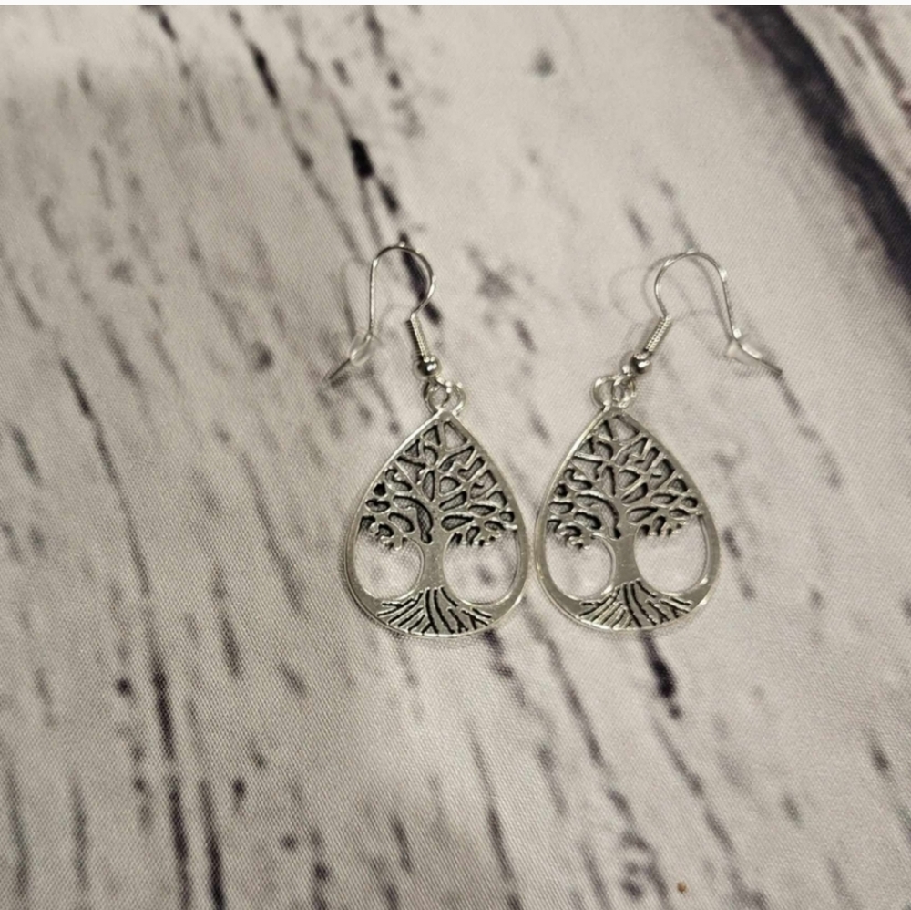 New WaterDrop Tree of Life Earrings